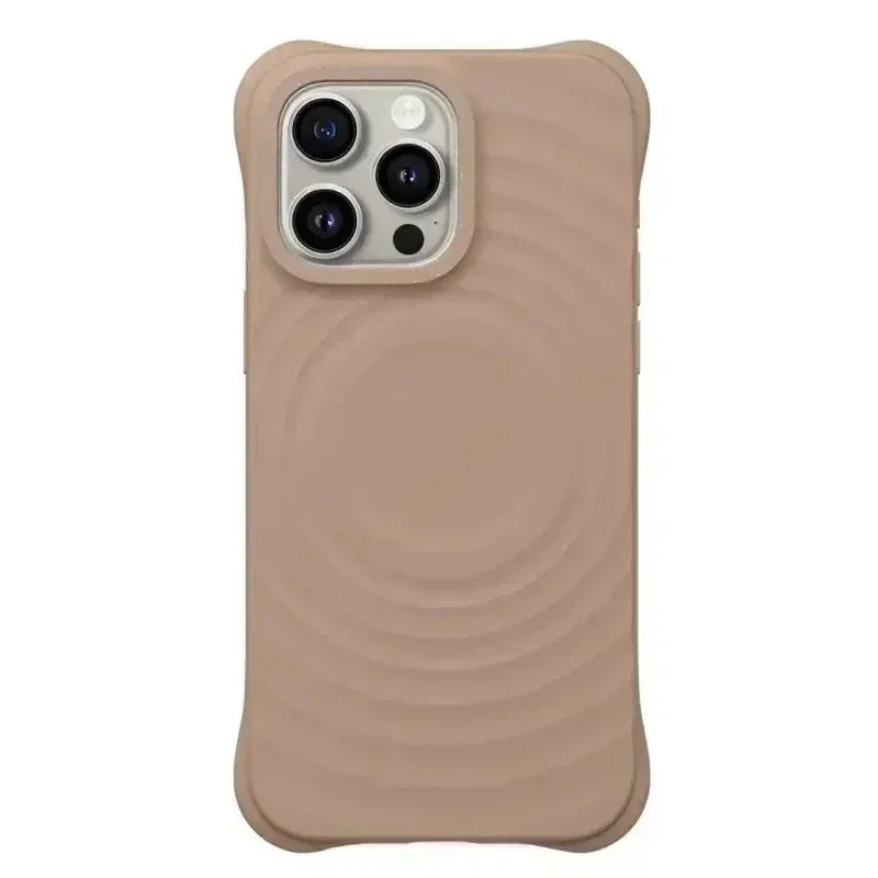 White Ripple Silicone Ripple Silicone Case For iPhone