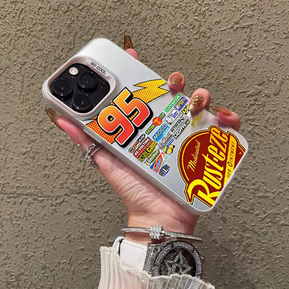 Lightning McQueen 95 Shockproof Matte iPhone Case, Hard Plating Cover