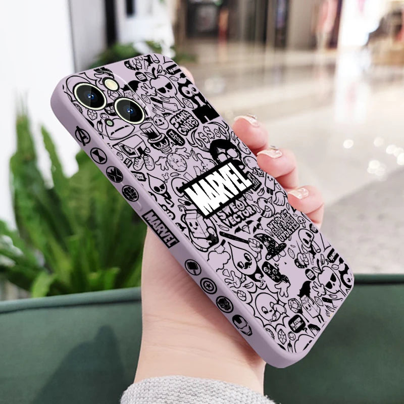Marvel Superhero Cartoon For Apple iPhone