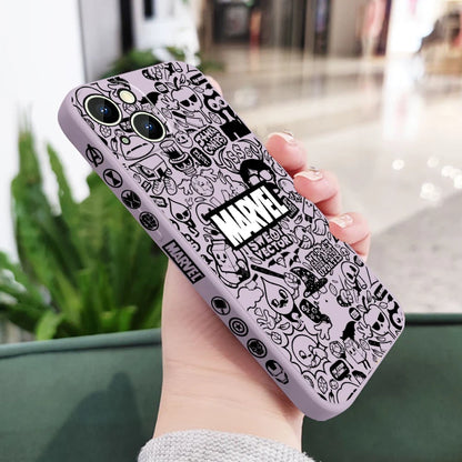 Marvel Superhero Cartoon For Apple iPhone