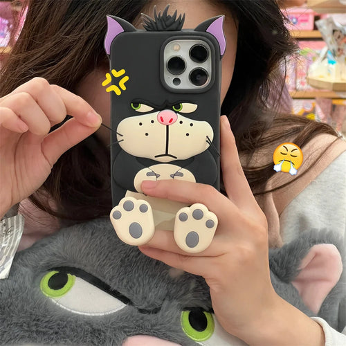 Lucifer Cat Cinderella Stretching Phone Case