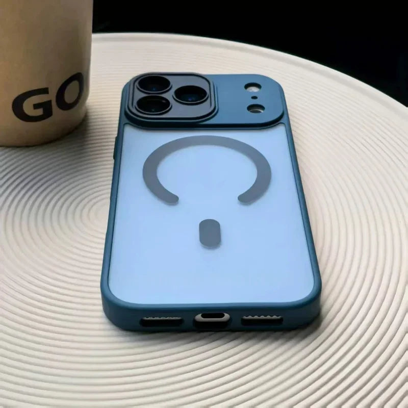 Original Matte Translucent Lens Protect Magsafe Phone Case For iPhone