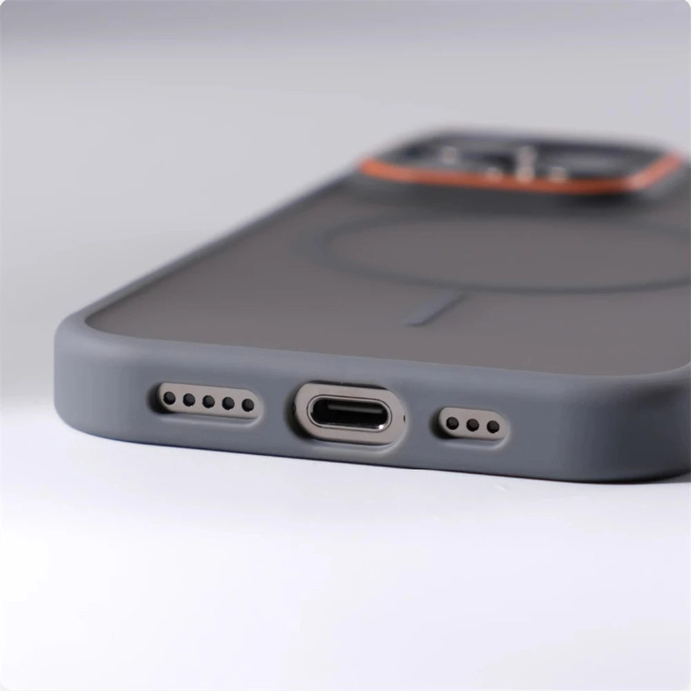 Luxury Matte Translucent MagSafe iPhone Case