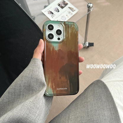 Vintage Stripes Smudged Phone Case For iPhone
