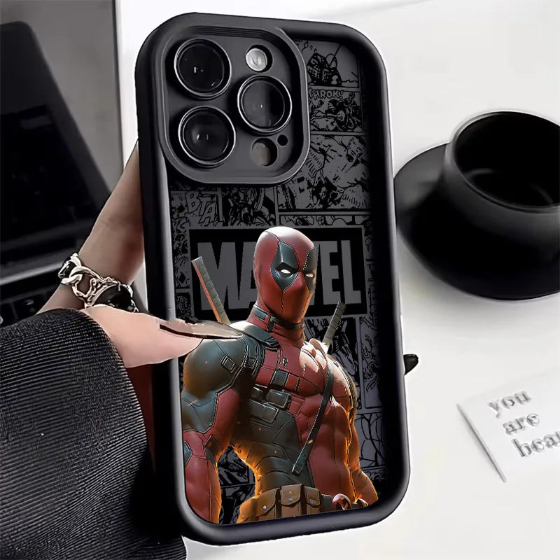 Anime Marvel Ironman Spiderman Phone Case For iPhone