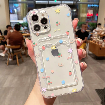Cute Smile Transparent Phone Case For iPhone