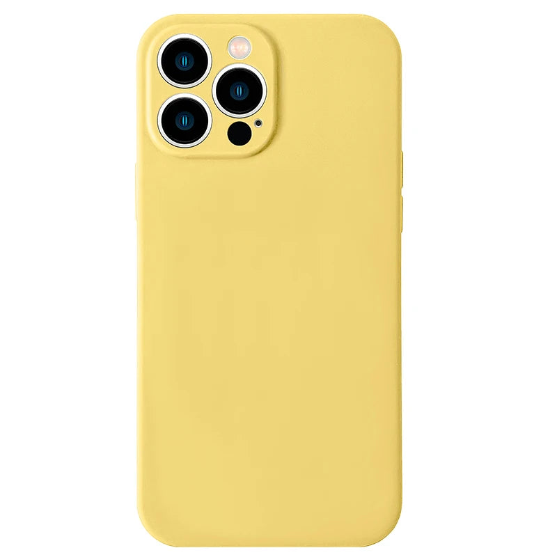 For iPhone Case Neon Liquid Silicone Fluorescence Cover