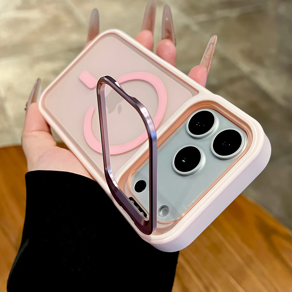 For Magsafe Matte Translucent Phone Case For iPhone