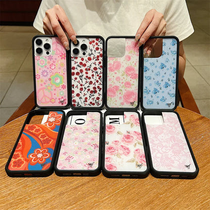 Wildflower Red Roses Phone Case For iPhone