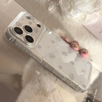 Korean Polka Dot Bear iPhone Case