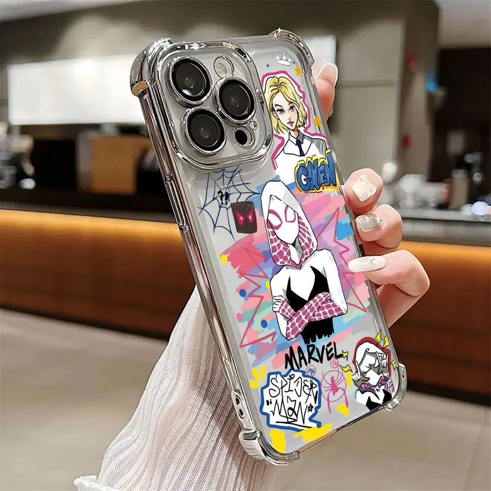 Cool Gwen Marvel Spider Man Miles Morales Phone Case For iPhone