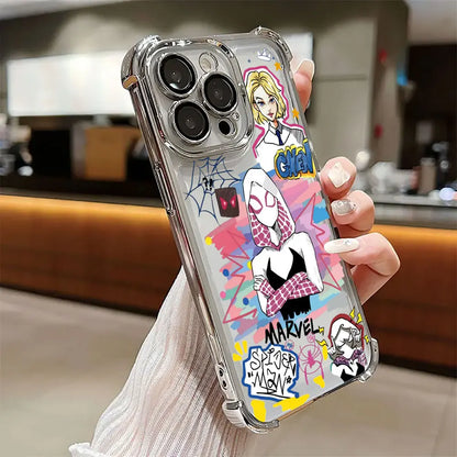 Cool Gwen Marvel Spider Man Miles Morales Phone Case For iPhone