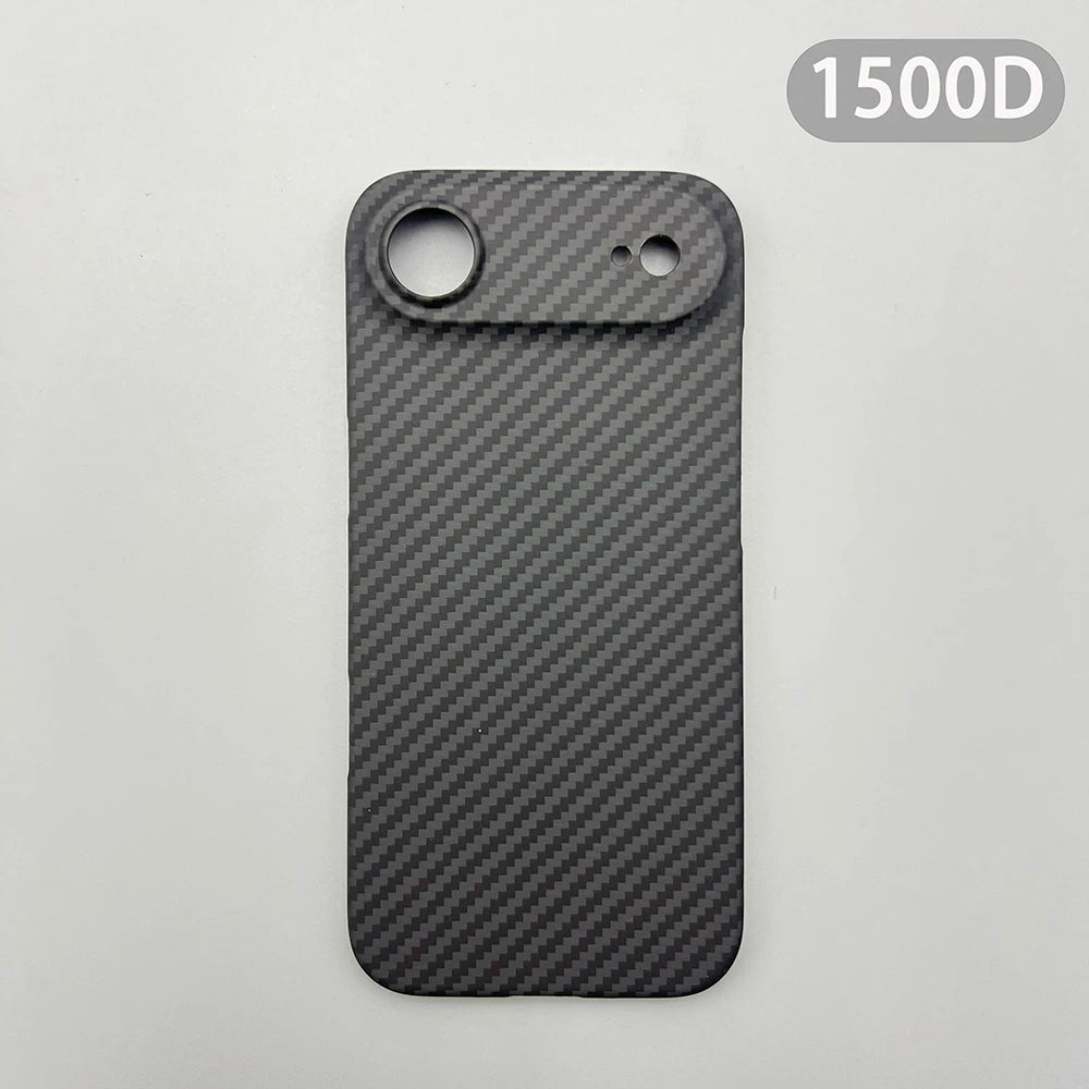 For iPhone Air Phone Case Kevlar Aramid Fiber Hard Shell Carbon