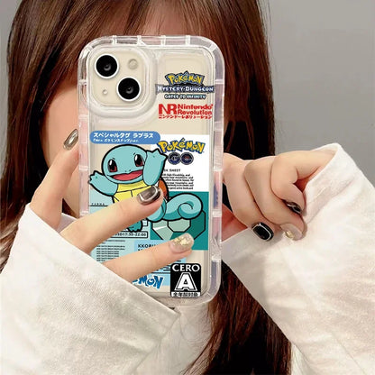Anime Pokemon Creative Clear Silicone Phone Case For iPhone