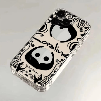 Coraline Soft Clear Phone Case For iPhone