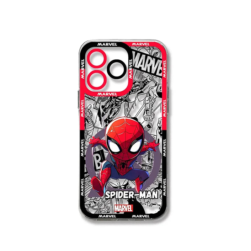 Iron Man Spider Man Captain America Marvel Case For iPhone