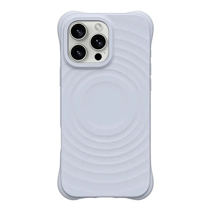 White Ripple Silicone Ripple Silicone Case For iPhone