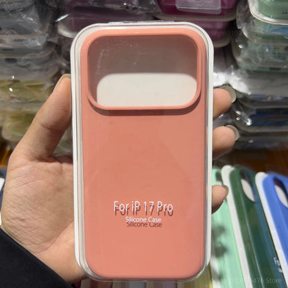 Fashion Original Liquid Silicone Skin Feel Soft Case For iPhone