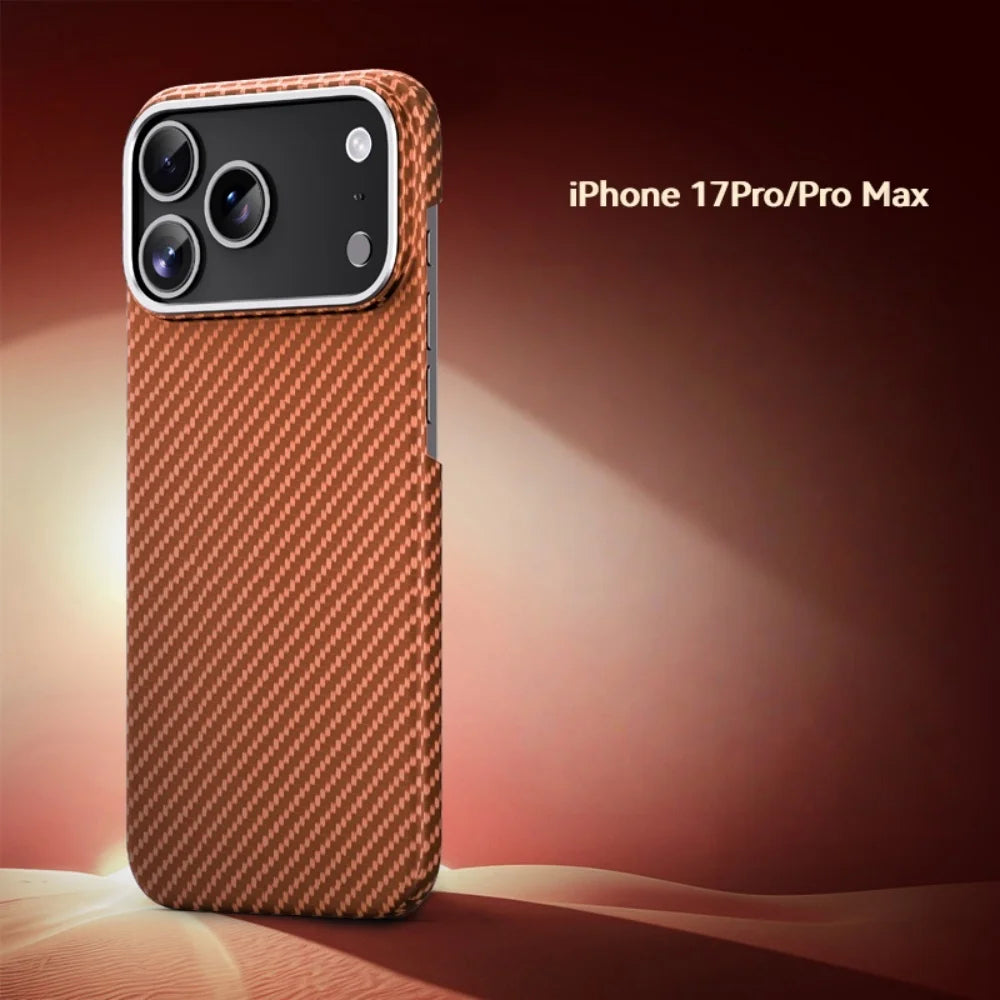 Slim Kevlar Carbon Fiber Anti-Fingergrint Case For iPhone