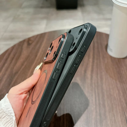 Magnetic Leather Case For iPhone Cover Magnet