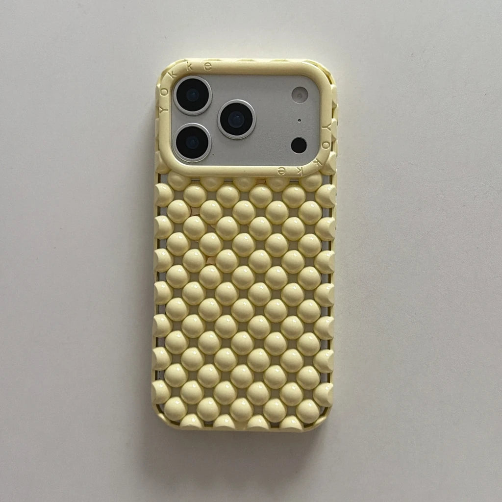 Pearl Bead Hollow Shockproof iPhone Case