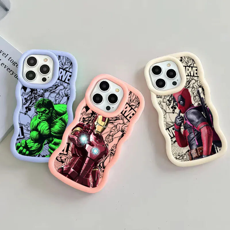 Marvel Heroes Deadpool Candy Color Phone Case For iPhone
