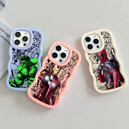 Marvel Heroes Deadpool Candy Color Phone Case For iPhone