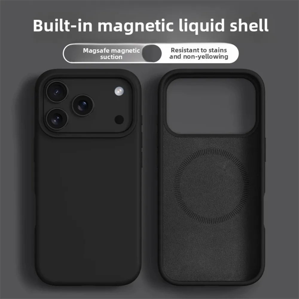 Magnetic Liquid Silicone iPhone Case