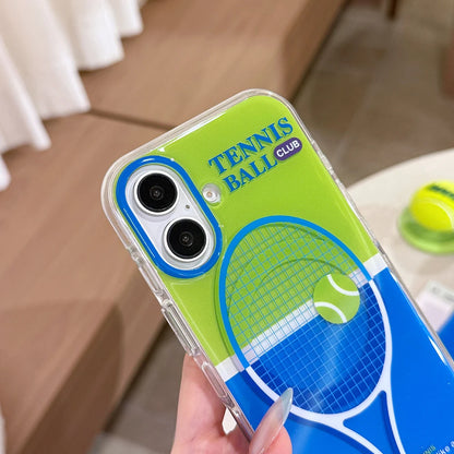 3D Tennis Ball Sport Magnetic Grip Tok Stand Holder Phone Case For iPhone