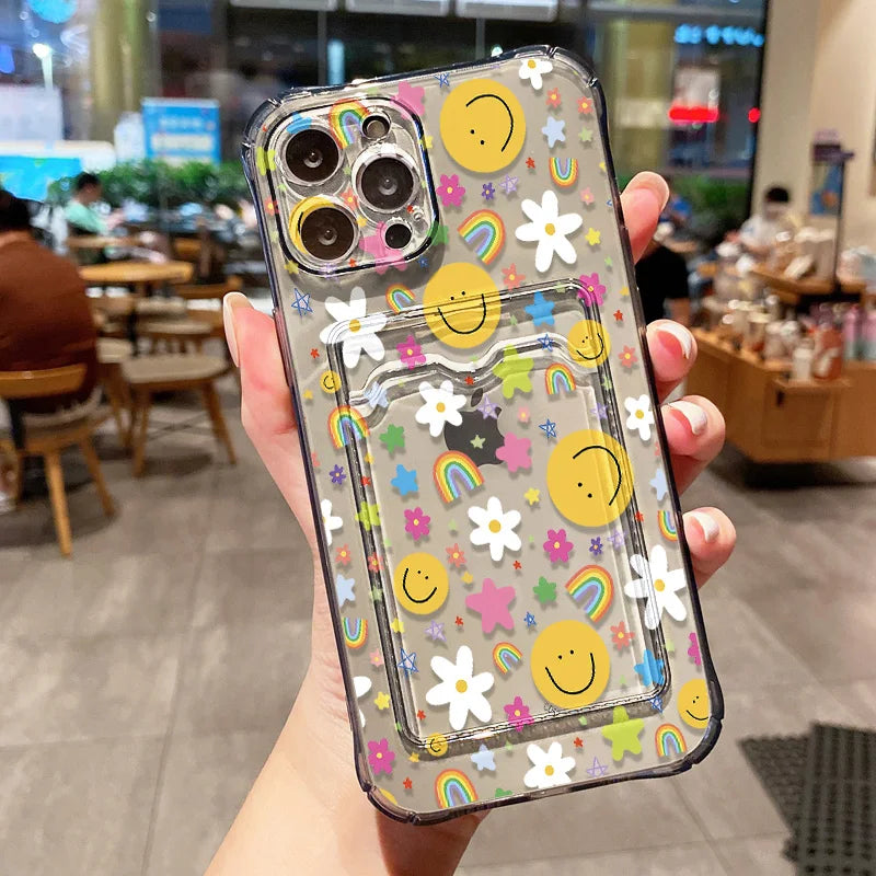 Cute Smile Transparent Phone Case For iPhone