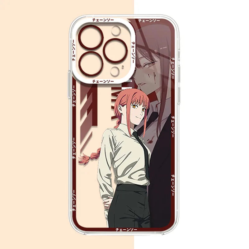 Chainsaws Mans Rese Makima Cute Phone Case For iPhone