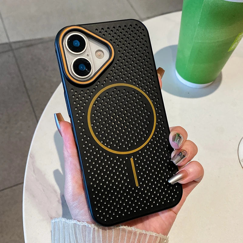 Honeycomb Mesh Cooling Magnetic Phone Case