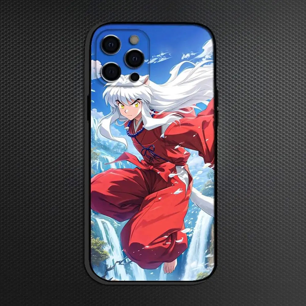 Inuyasha Comics Anime Phone Case For iPhone Others Soft Black Cover