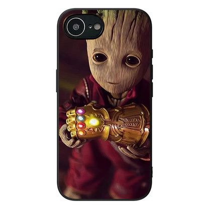 Soft Phone Cover For Apple iPhone Groot Marvels