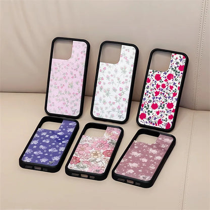 Wildflower Ins Cute Cartoon Phone Case For iPhone