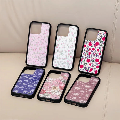 Wildflower Ins Cute Cartoon Phone Case For iPhone