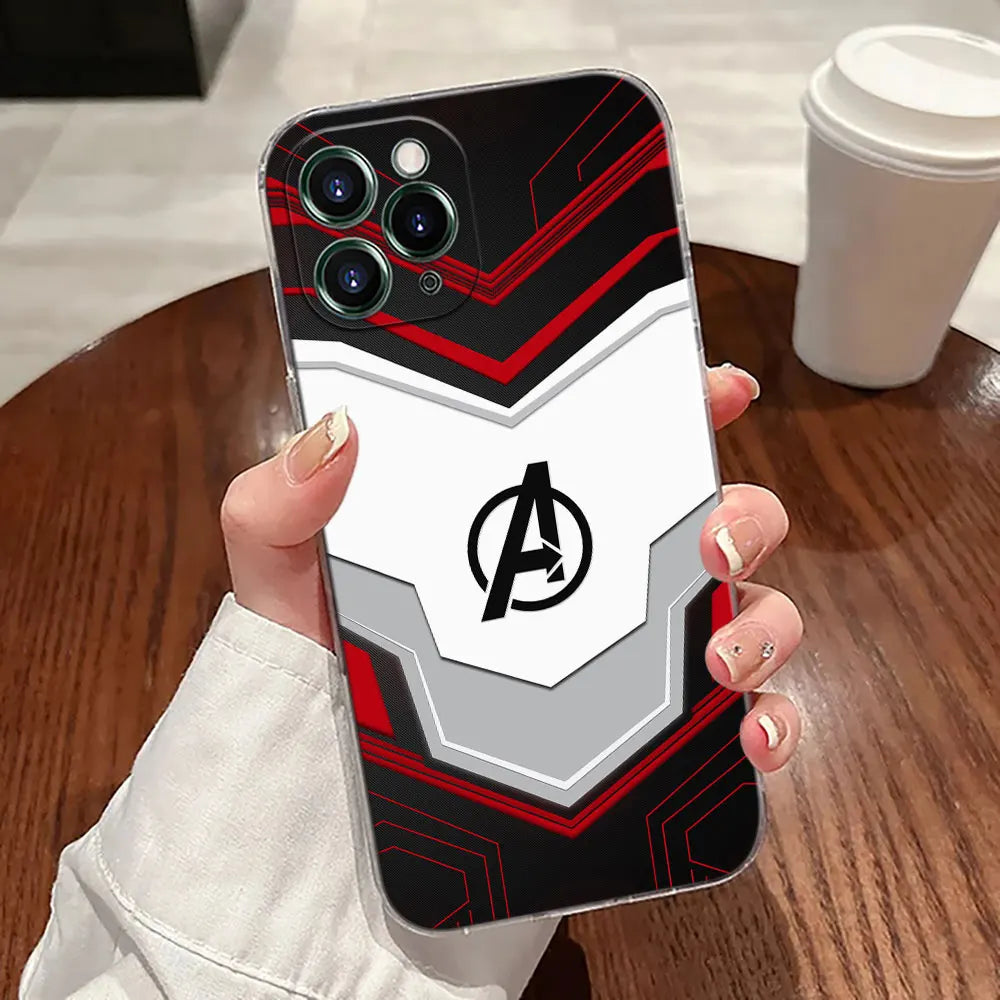 The Avengers Logo Transparent Phone Case For iPhone