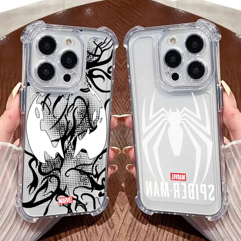 Marvel Hero Spiderman Venom Cool Clear Case For iPhone