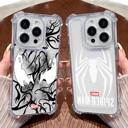 Marvel Hero Spiderman Venom Cool Clear Case For iPhone