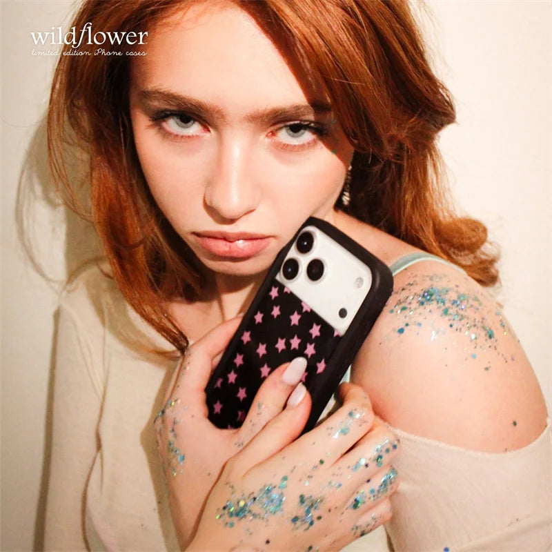 Wildflower Ins Super Cute Star Phone Case For iPhone