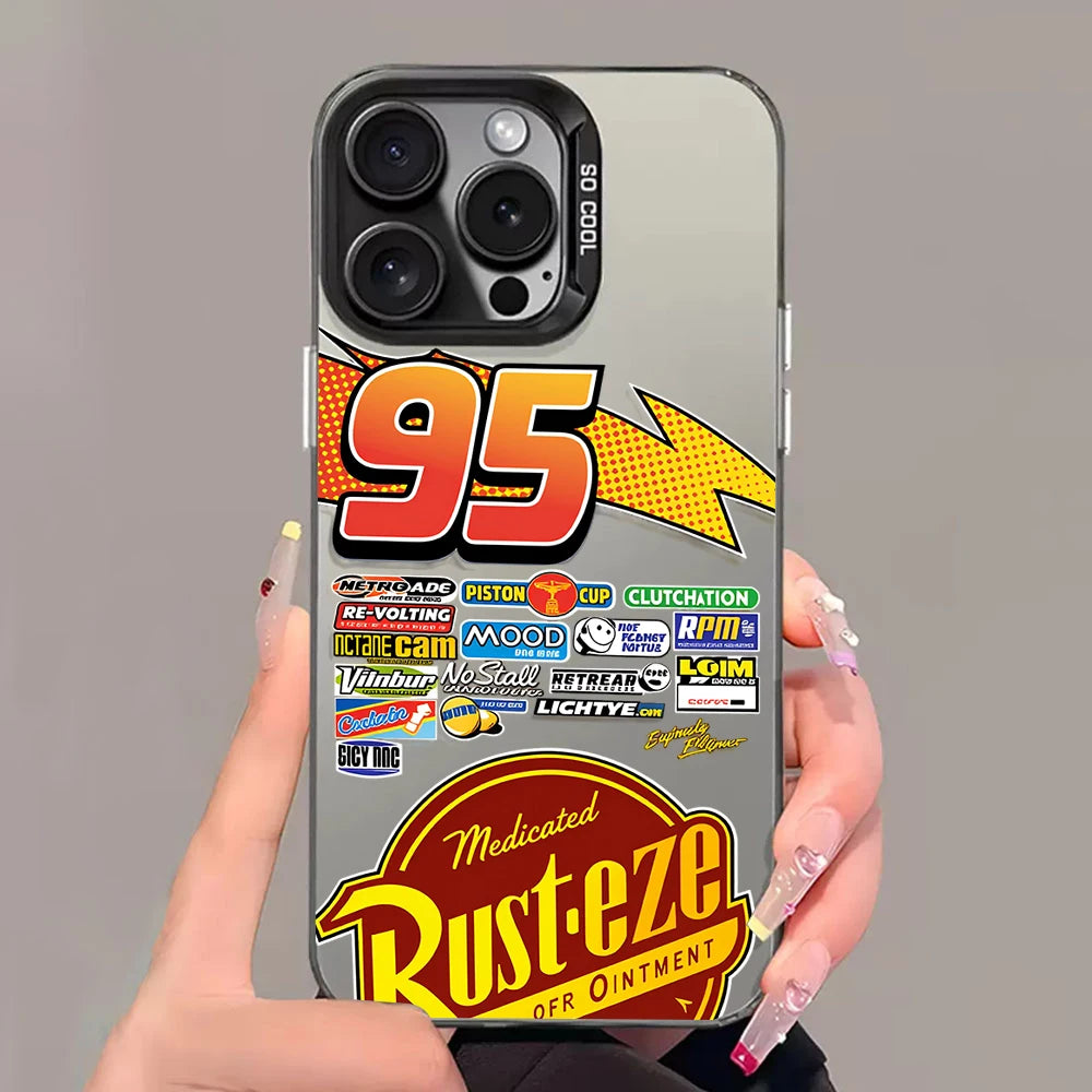 Lightning McQueen 95 Shockproof Matte iPhone Case, Hard Plating Cover
