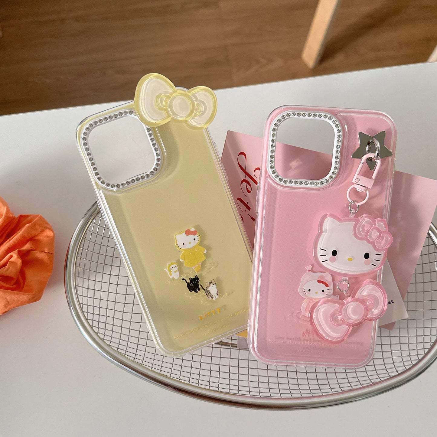 Pink Yellow Kitty Phone Case