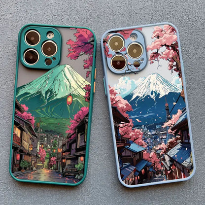 Japanese Mount Fuji Scenic Area Phone Case For iPhone