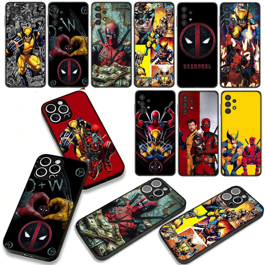 Marvel Comics Wolverine Deadpool Case For Apple iPhone