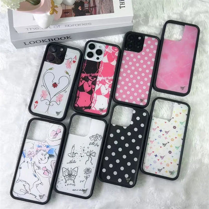 Wildflower Ins 3D Bikini Girl Poker A Flower Phone Case For iPhone
