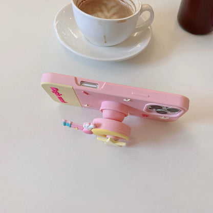 Cartoon Moon Star Magic Wand Bracket Soft Silicone Phone Case