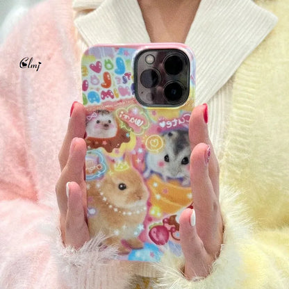 Cute Cartoon Hamster Dog Phone Case