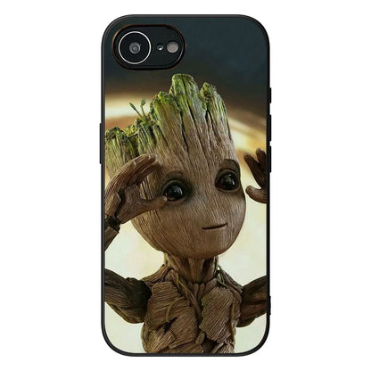 Soft Phone Cover For Apple iPhone Groot Marvels