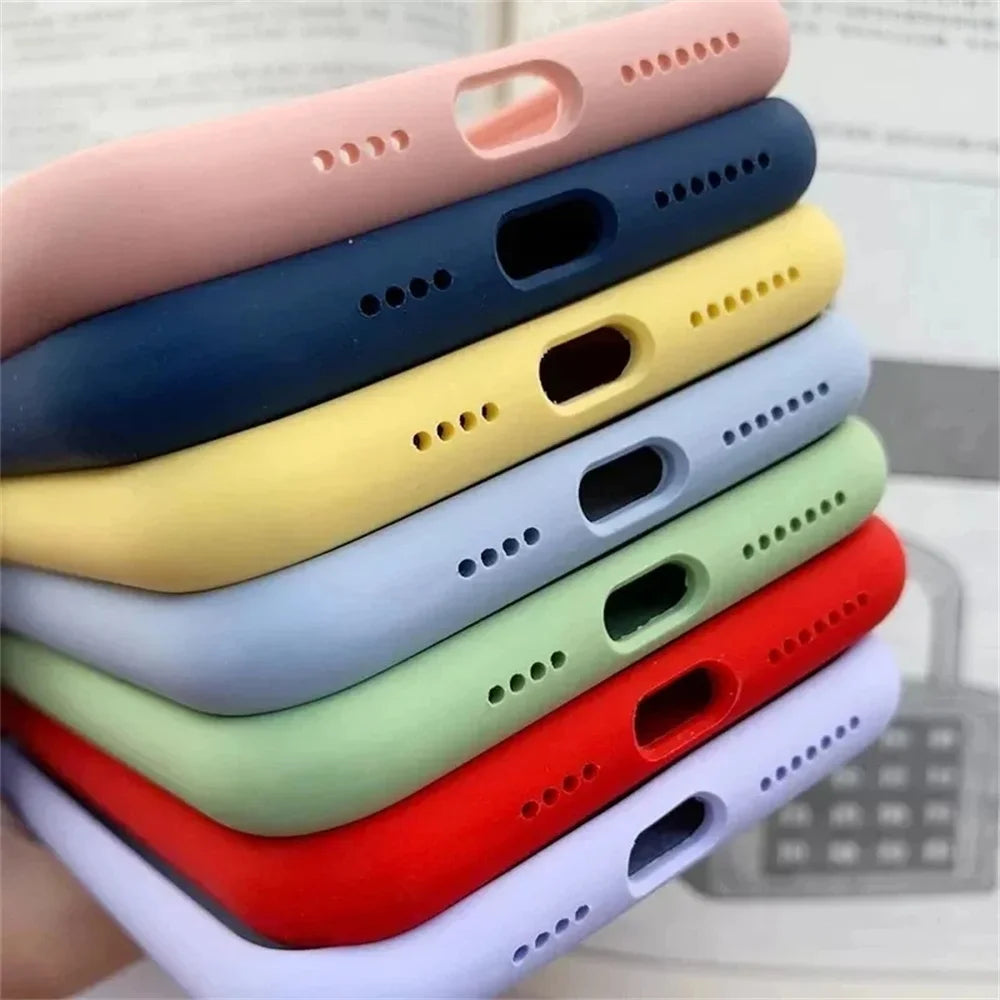 Premium Original Silicone iPhone Case With Logo – Soft Touch Cover