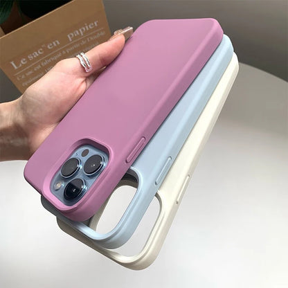 Luxury For Apple Original Silicone Phone Case For iPhone Shockproof Cover Accessories